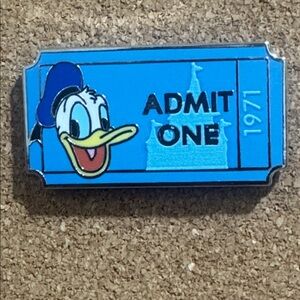 5/$25 Donald Duck Admission Ticket Disney Pin